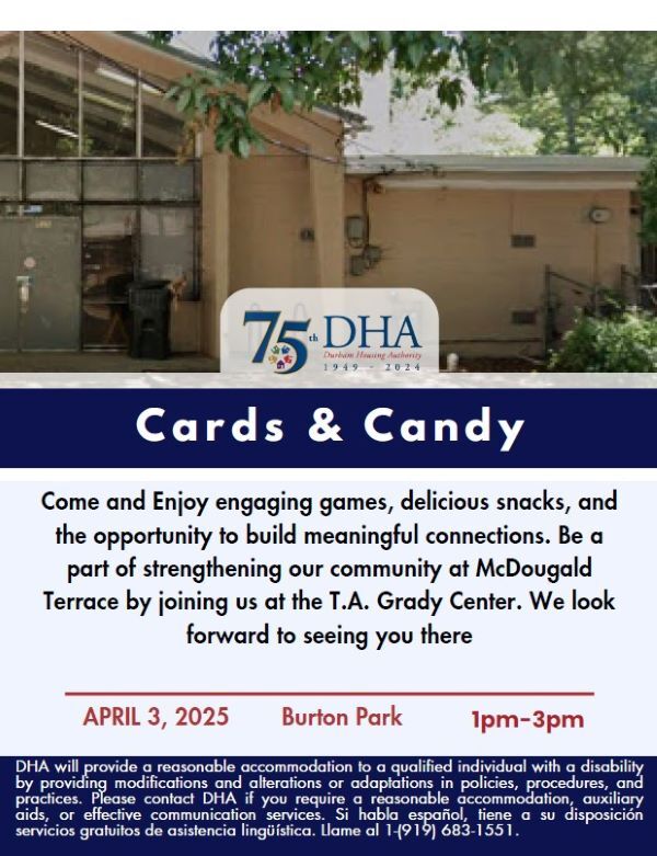 Cards and candy flyer. All information as listed below.