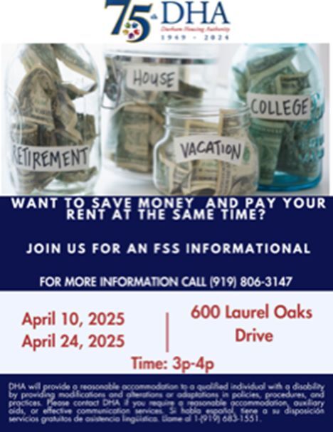 FSS Informational Flyer. All information in this flyer is typed out below.