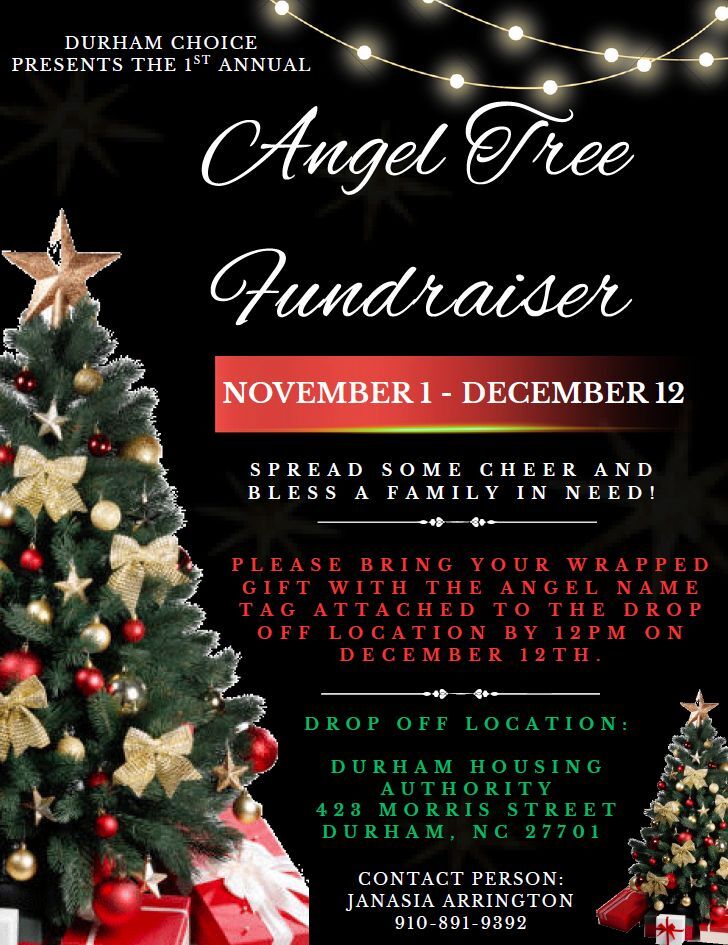 DHAs Angel Tree Flyer, all information as listed below.