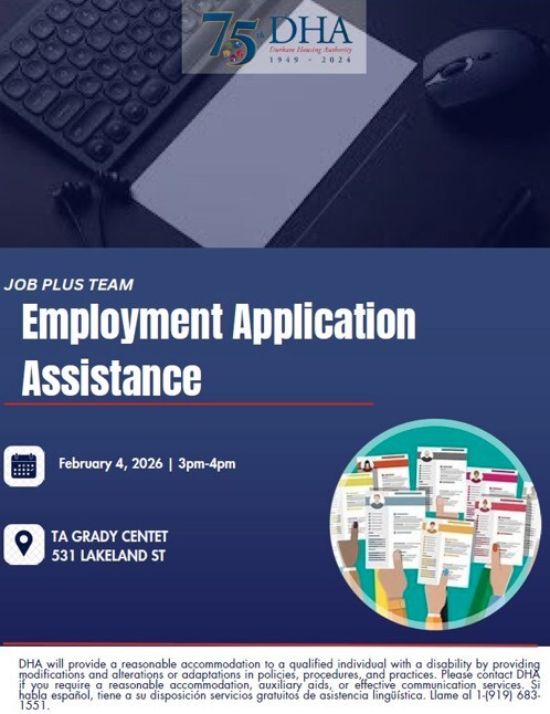 Employment Assistance Flyer. All information as listed below.