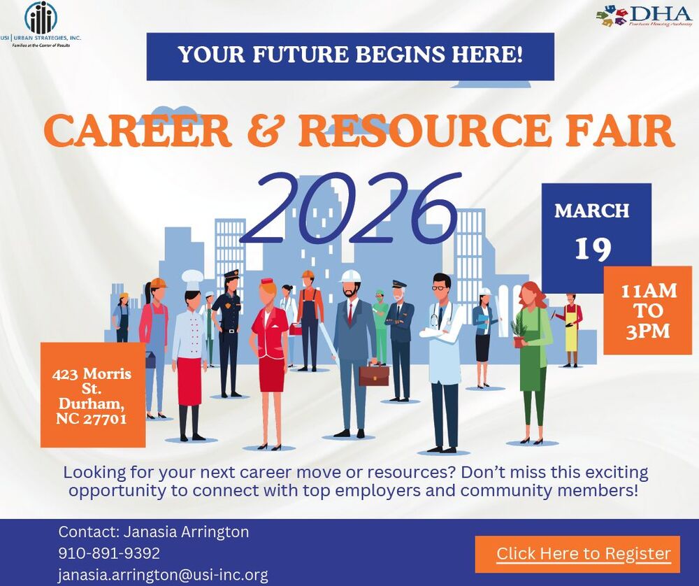 Career & Resource Fair Flyer, all information as listed below.