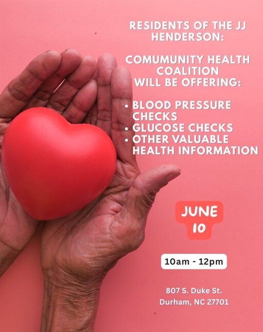 Health screening flyer. All information as listed below.