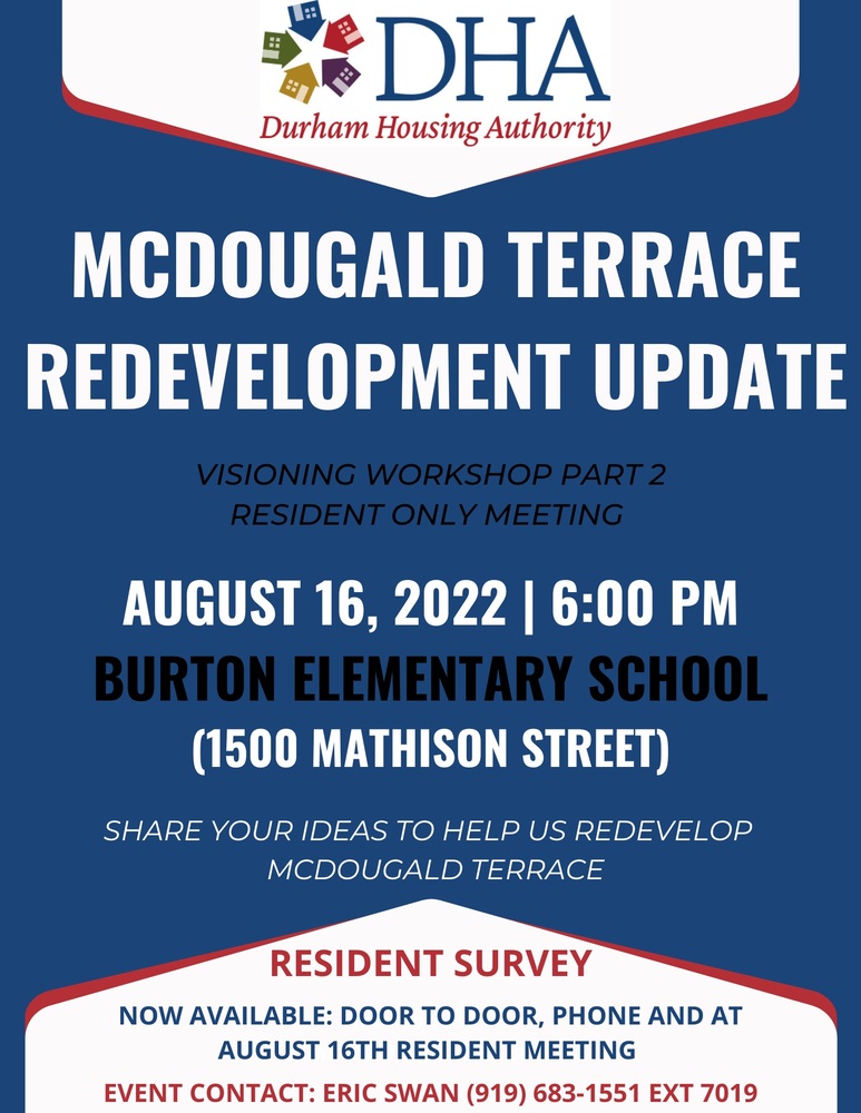 20220816 McDougald Terrace Redevelopment Resident Only Meeting