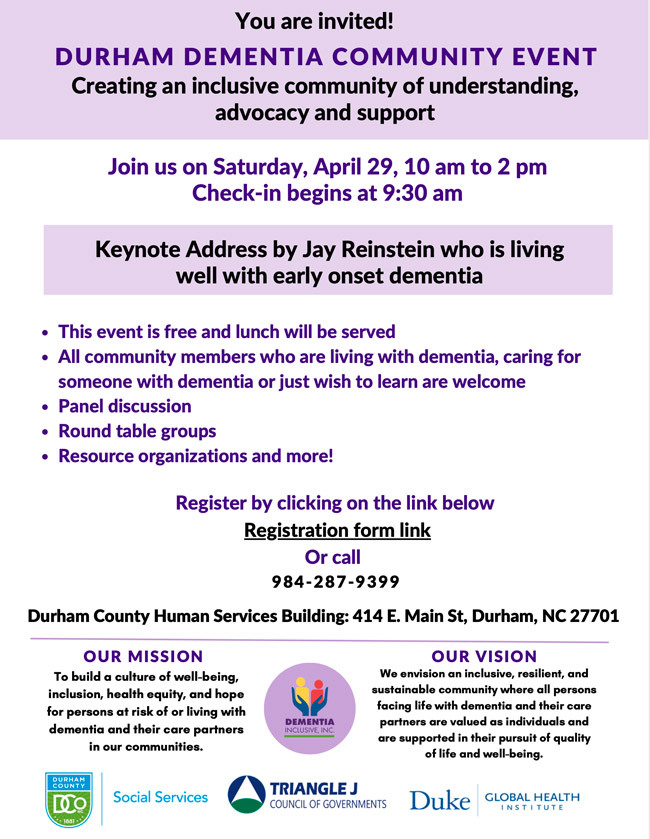 20230429 Durham Dementia Community Event Durham Housing Authority