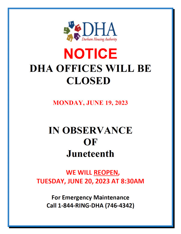 Office is closed flyer, all information as listed below