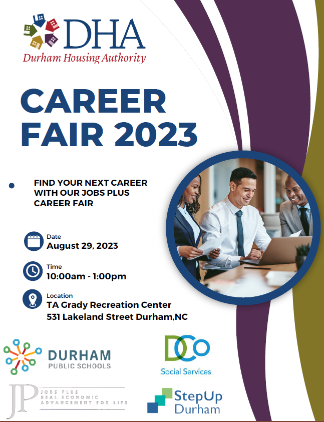 Aug 29th Career Fair 2023 Flyer, all information as listed below 