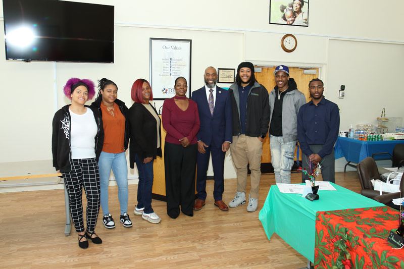 A group of individuals standing together at the 2023 READS Scholarship Award event.