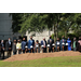 portion of groundbreaking group behind shovels 