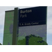 A sign that reads &quot;Burton Park, T. A. Grady Center&quot;